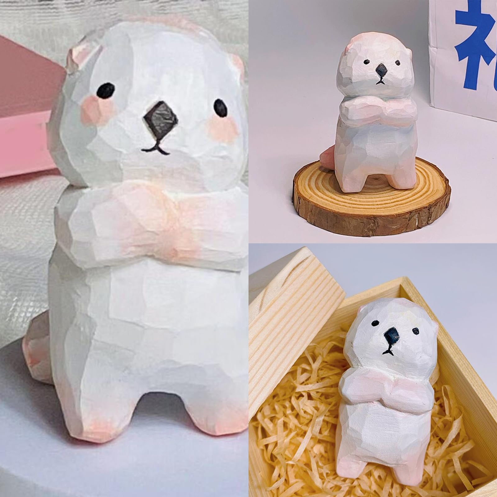 木製動物彫刻 インテリア装飾品 Amazon.co.jp: Azxcvbnm 木製動物彫刻ミニチュア置物 Handamde